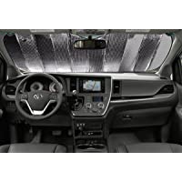 MPTECK @Plata Parasol plegable Protector de parabrisas del coche Sombrilla Funda protectora antihielo Rayos UV para las…